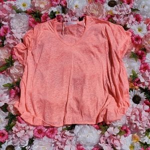 Pink Burnout Tee